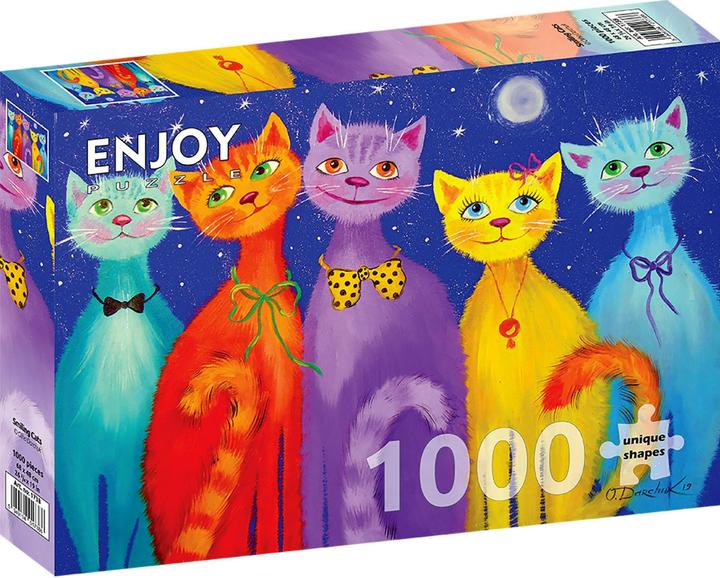 Produktbild Enjoy Puzzle ENJOY-1738 - Lächelnde Katzen, Puzzle, 1000 Teile (1000 Teile)