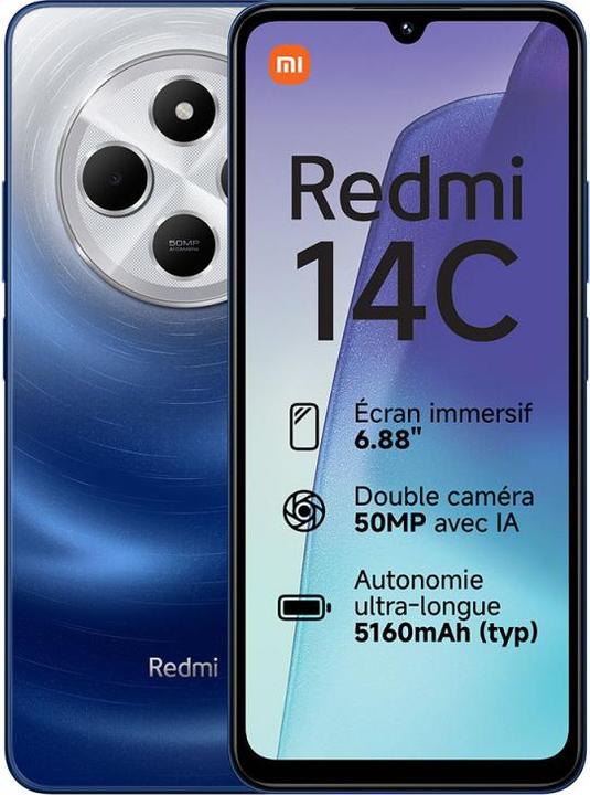 Produktbild Xiaomi Redmi 14C (6.88" - 128 GB, 6 GB RAM) Blau (128 GB, Blau, 6.88")