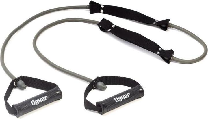 Tiguar Elastic band Double Tube (Color: Gray - heavy resistance) (Spezial Stark)