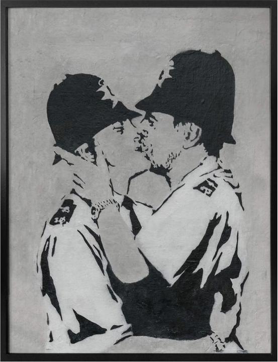 Produktbild Trenddeko Kissing Policemen (50 x 60 cm)