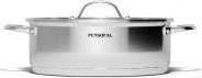 Actual product image Pensofal 1610 Pan With Glass Lid - New Era 28cm (28 cm, Pan set + pot set, Stainless steel)