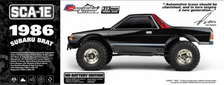 Image du produit Carisma SCA-1E 86 Subaru Brat (RTR Prêt à fonctionner)