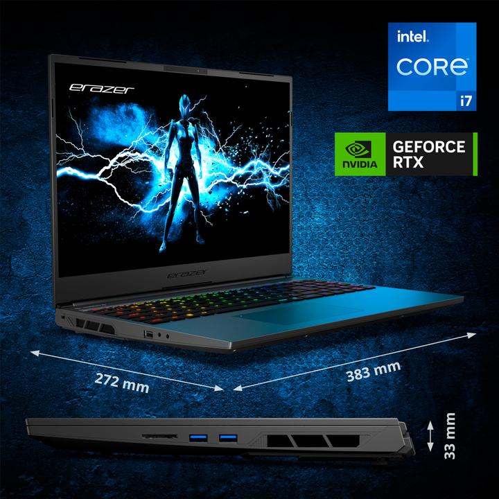 Immagine prodotto Erazer Maggiore X20 RTX 4070 (16", Intel Core i7-14700HX, 16 GB, 1000 GB, DE)
