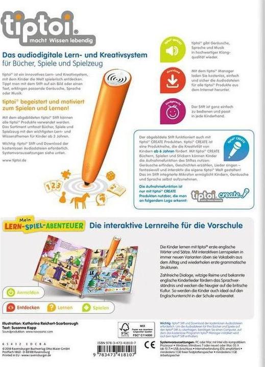 Produktbild tiptoi Erstes Englisch (Englisch)
