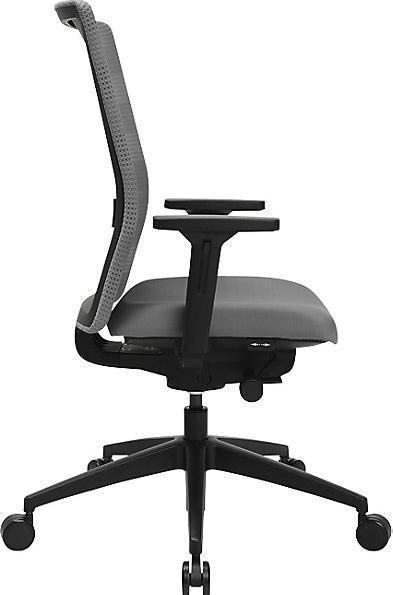 Actual product image Topstar SITNESS AirWork office swivel chair, with adjustable armrests, grey.