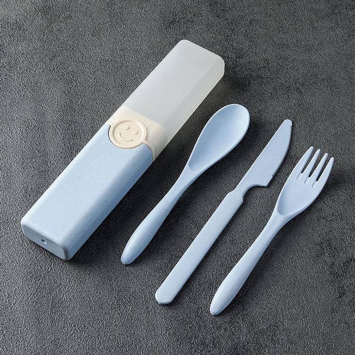 Produktbild König Design Reisebesteck to go Camping Besteck Gabel Messer Löffel mit Transportbox