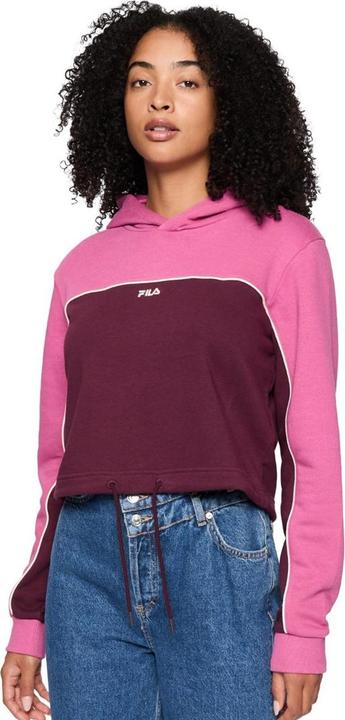Filipek Wood Bluza damska Fila Laagna różowo-bordowa FAW0907 43200 S (S)