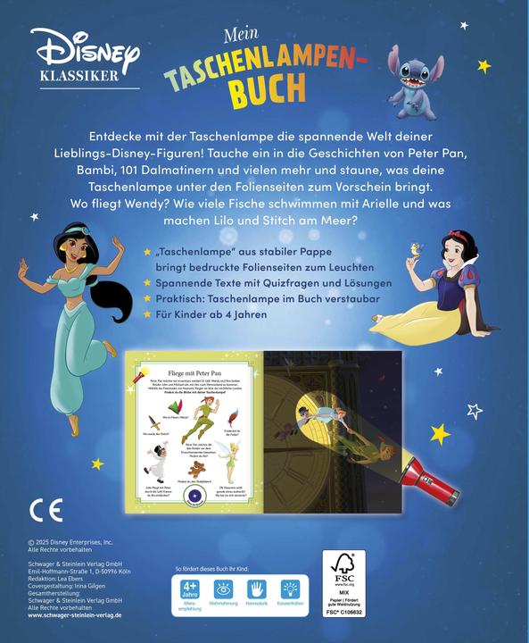 Produktbild Mein Taschenlampenbuch Disney Klassiker (Deutsch)