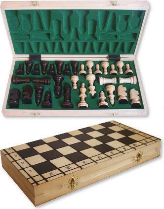 Filipek Wood Knight wooden chess (46) (Multilingual)