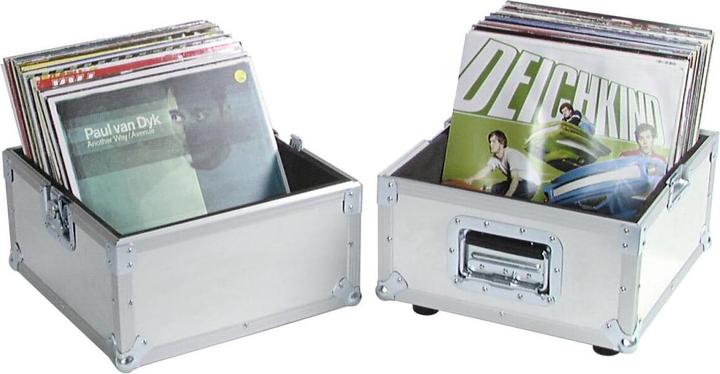 Produktbild Roadinger Platten-Case Profi ALU 50/50 glatt 100LPs (Zubehör)