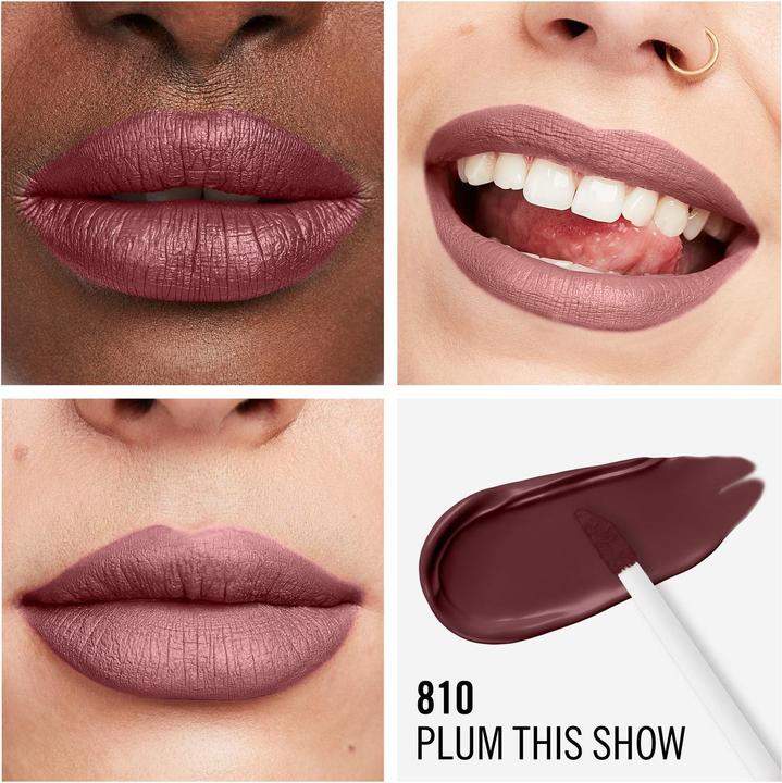 Actual product image Rimmel London Lasting Mega Matte Liquid Lip Colour (810 - Plum This Show)