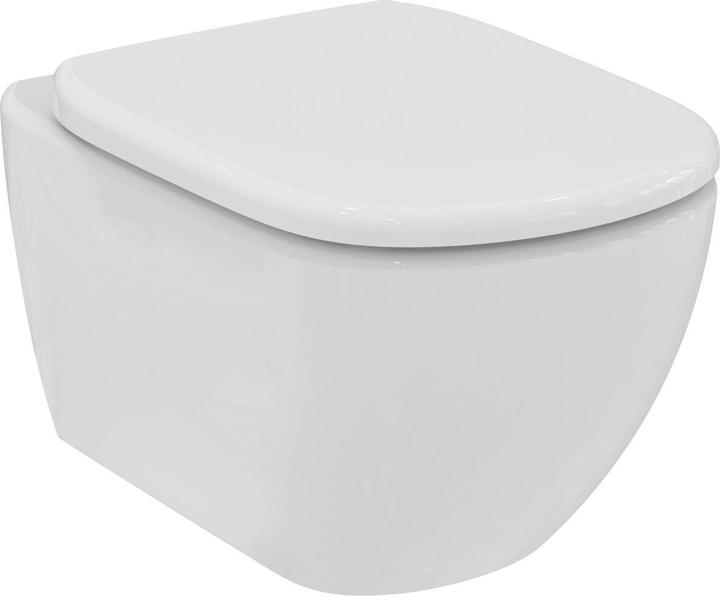 Produktbild Ideal Standard Toilet Hung Tesi Rimless With Cover Whit