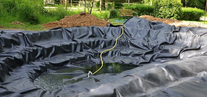 Image du produit Aquagart Teichfolie PVC 2m x 4m 1,0mm schwarz Folie für den Gartenteich