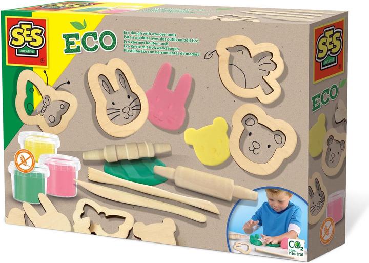 Productafbeelding Ses ECO Klei met houten gereedschap