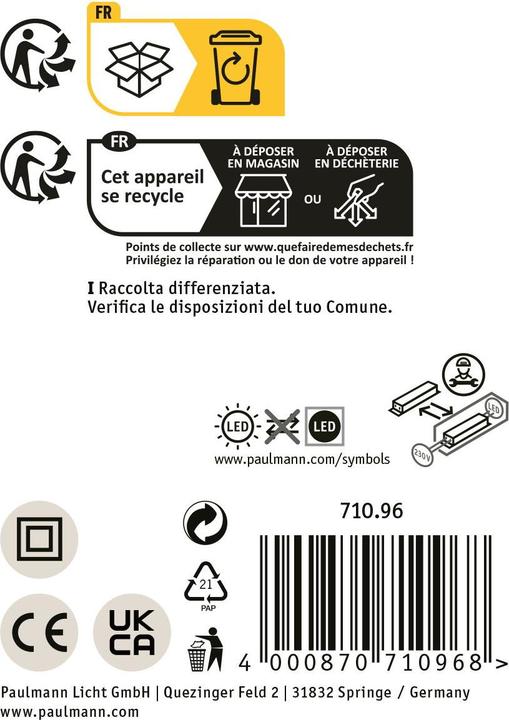 Image du produit Paulmann Plafonnier à LED PAUL (2100 lm)