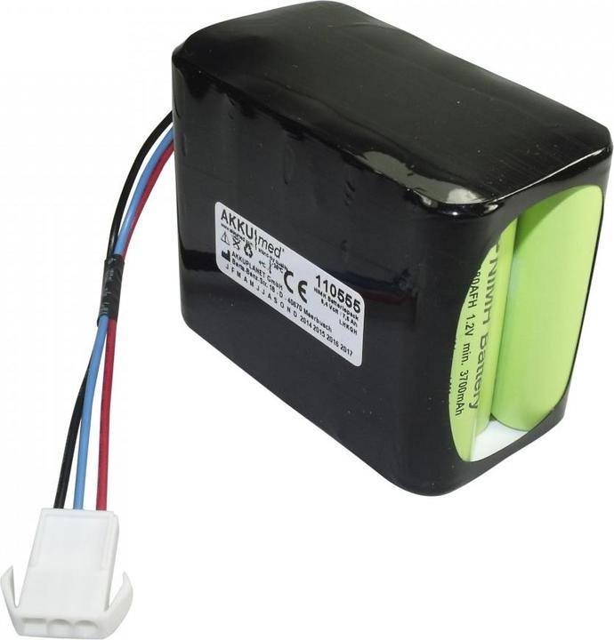 Produktbild AccuCell Akku Huntleigh Monitor Smartsigns Lite Plus Mediana M6021-0 YM100 YM1000, CE Konform (1 Stk., 7600 mAh, Akku)