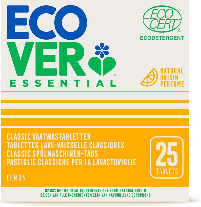 Ecover Essential Zitrone (Tabs, 25 Waschgänge)