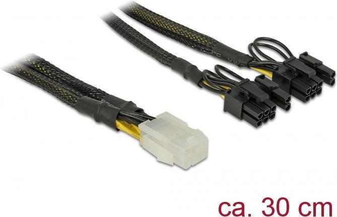 Image du produit Delock Adaptateur électrique 6Pin à 2x 8Pin ou 2x 6Pin