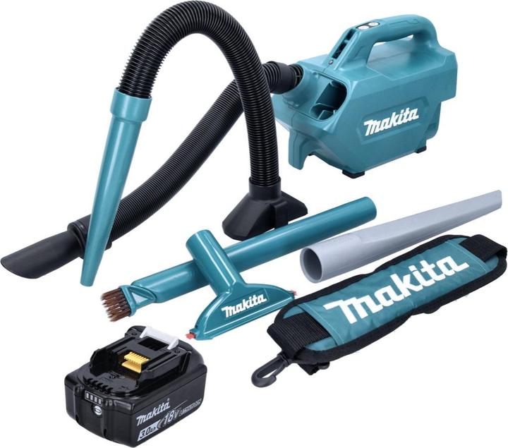 Actual product image Makita DCL 184 F1 Battery hoover 18 V 54 mbar 0.5 l + 1x battery 3.0 Ah - without charger