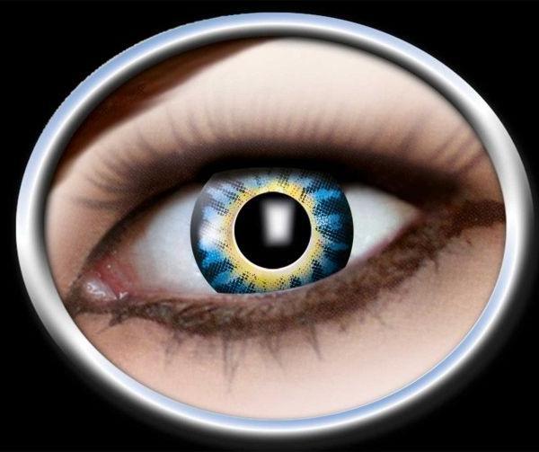 Image du produit Eyecatcher Lentilles de contact 3 tons jaune,bleu (Jaune, Bleu)