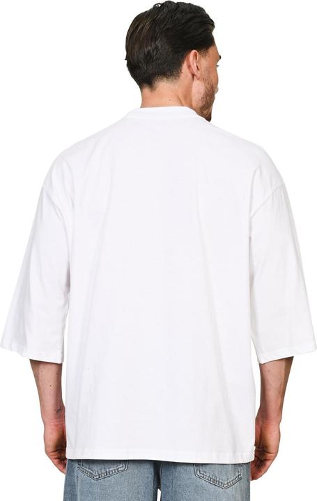 Actual product image Casual Classics Unisex Adult Combed Ringspun Cotton Extended Neckline Oversized Short-Sleeved T-Shirt (XL)