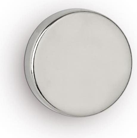 Produktbild Maul Neodym-Scheibenmagnet, 20 mm, Haftkraft: 6,2 kg, silber (4 x)
