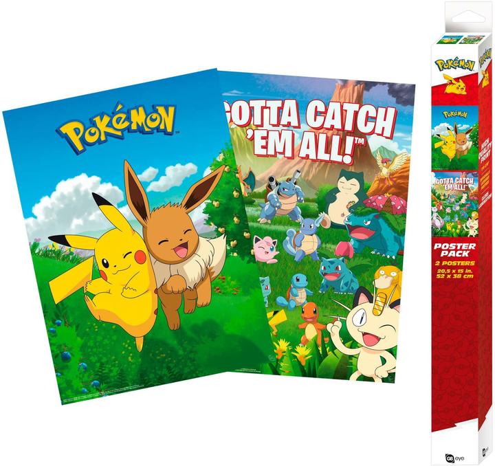 Actual product image GB Eye Pokemon Set 2 Chibi Posters Environments (52x38)