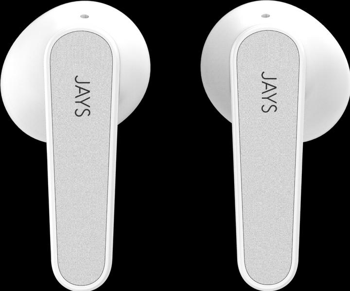 Image du produit Jays t-Five + True Wireless blanc/argent contrôle tactile (18 h, Sans fil)