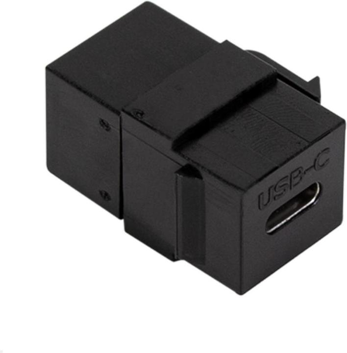 Actual product image TecLines TKM014B Keystone USB-C 3.1 Gen 2 module 60W socket/socket