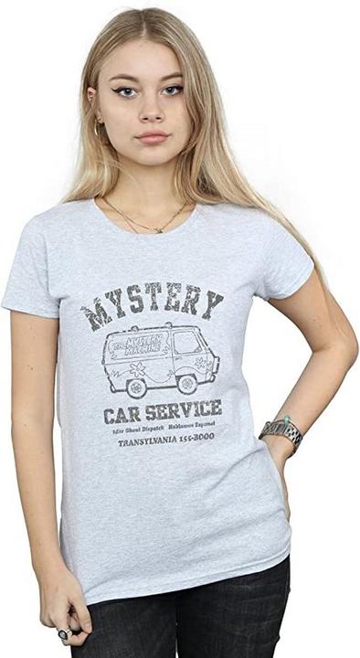 Actual product image Scooby Doo Womens/Ladies Mystery Car Service Boyfriend T-Shirt (L)