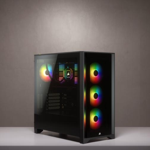 Actual product image Corsair iCUE 4000X (mATX, Mini-ITX, ATX, E-ATX)