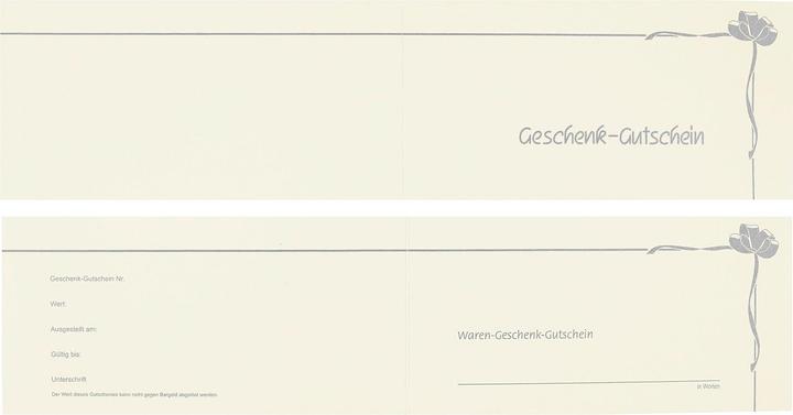Produktbild No Name Geschenkgutschein perlweiss/si (Geschenkpapier, 100 x)