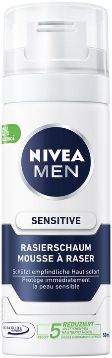 NIVEA Men Sensitive Rasierschaum (50 ml, Rasierschaum)