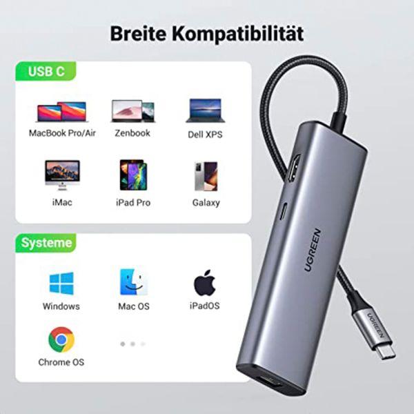 Actual product image Ugreen USB Hub 3.0 (USB-C, 5 Ports)