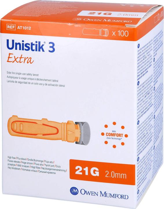 Actual product image Owen Mumford Safety lancets Extra 21G (2.0mm) (Lancets)