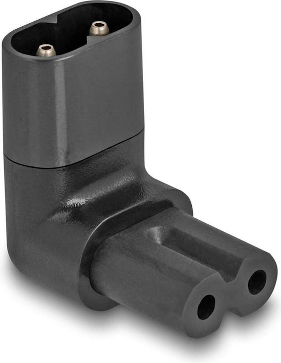 Delock Adattatore di rete IEC 60320 - da C8 a C7, spina/presa, 2,5 A, 90� angolato