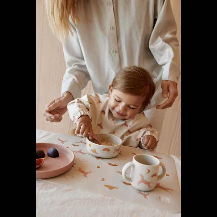 Actual product image Liewood Lätzchen Merle mit Aermel Dream Ecru