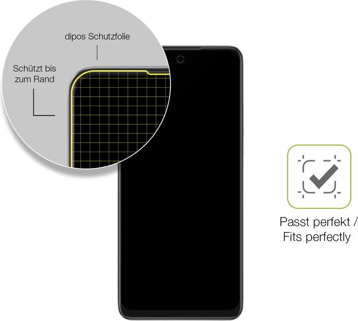 Actual product image Dipos Full Cover Screen Protector Matte (1 Piece, Oppo A40M)