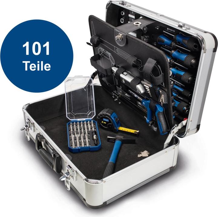 Produktbild Scheppach Handwerkzeugsatz TB150 im Metallkoffer 101-tlg. (101 Teile)