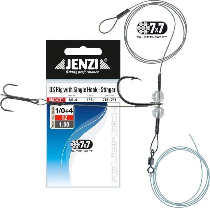 Jenzi Drop-Shot Rig mit Einzelhaken
