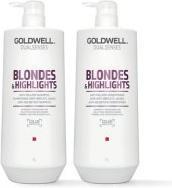 Image du produit Goldwell Blondes à double sens et faits marquants (1000 ml, Shampoing liquide)