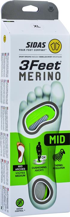 Image du produit Sidas Semelle intérieure en mérinos 3 pieds
