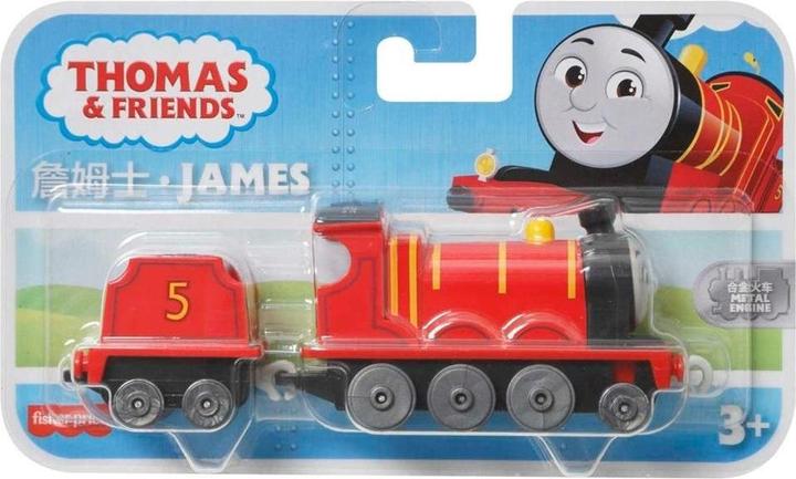 Immagine prodotto Mattel La locomotiva del trenino giocattolo Fisher-Price Thomas & Friends pressofuso a spinta di James per