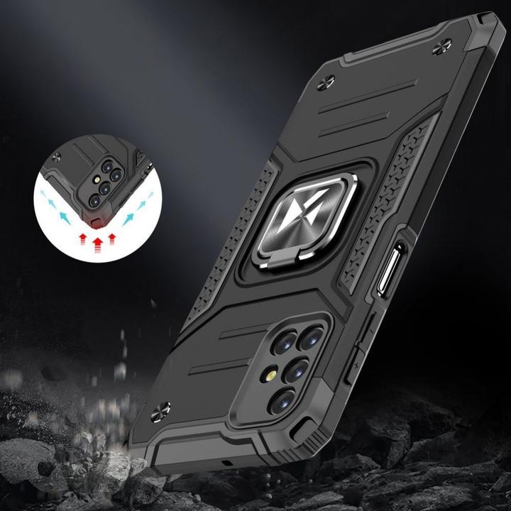 Immagine prodotto Wozinsky Ring Armor Case Kickstand Tough Rugged Cover per Samsung Galaxy M31s argento (Samsung Galaxy M31s)