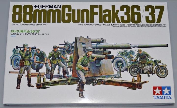 Actual product image Tamiya Flak 36/37 88