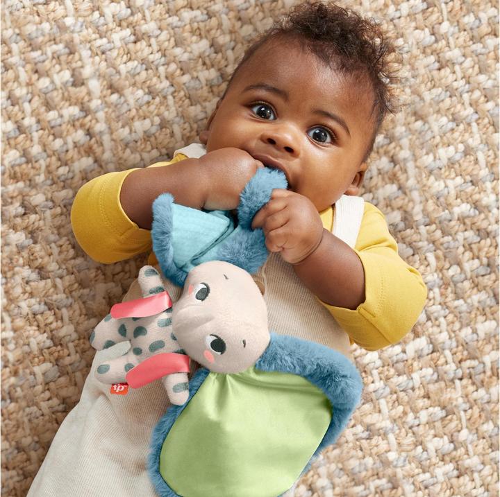 Produktbild Fisher-Price Planet Friends Riesenohr Elefant sensorisches Spielzeug für Neugeborene, Plüsch-Elefant für Neugebor (18.40 cm)