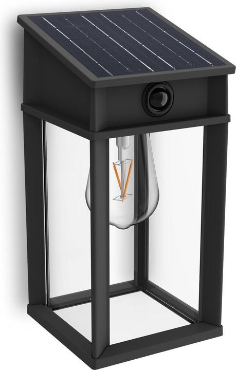 Productafbeelding Philips Lighting Geri 929004632601 Solar-Aussenwandleuchte 3.2 W Warmweiss Schwa (500 lm, IP44)