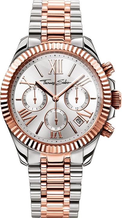Produktbild Thomas Sabo Damenuhr Divine (Analoguhr, Chronograph, 38 mm)