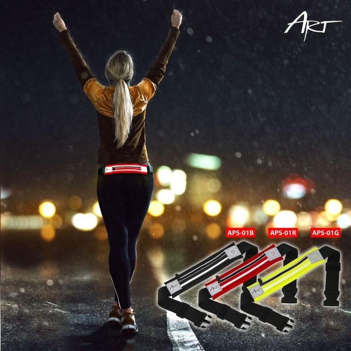 Actual product image Art Pas sportowy podświetlany z kieszenią zielony (APS-01G)