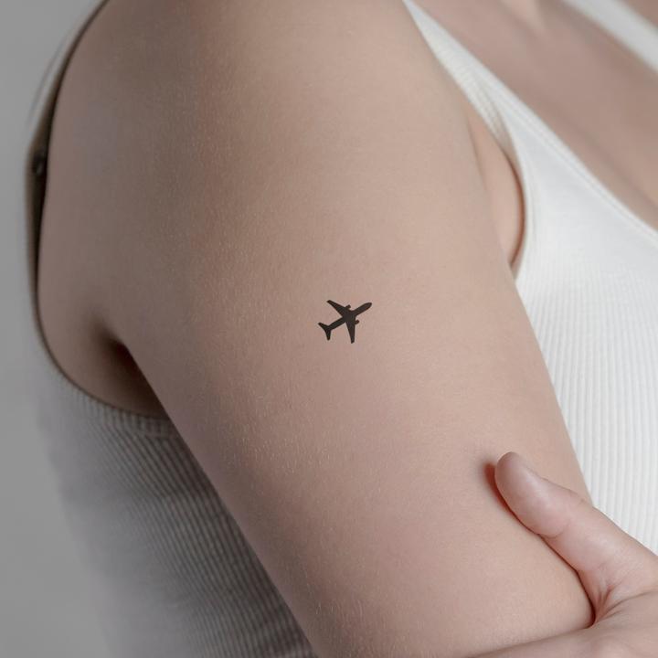 Produktbild minink Temporäres Tattoo – Flugzeug